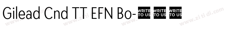 Gilead Cnd TT EFN Bo字体转换 Gilead Cnd TT EFN Bo字体转换